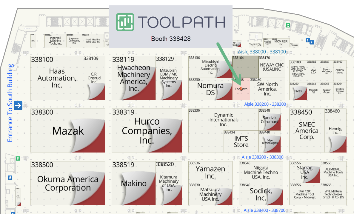 Toolpath IMTS 2024 Booth Location